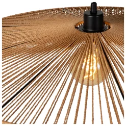 YUNKAI - Hanglamp - Ø 70 cm - 1xE27 - Naturel*Lucide Shop