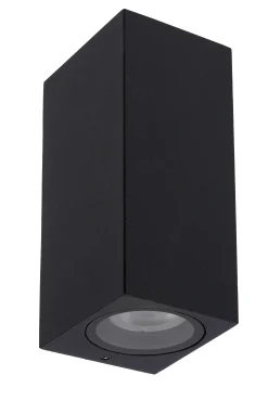 ZARO - Wandspot / Wandlamp Binnen/Buiten - 2xGU10 - IP44 - Zwart*Lucide Online
