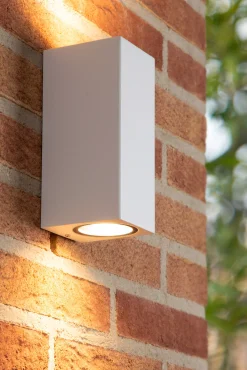 ZARO - Wandspot / Wandlamp Binnen/Buiten - 2xGU10 - IP44 - Wit*Lucide Clearance