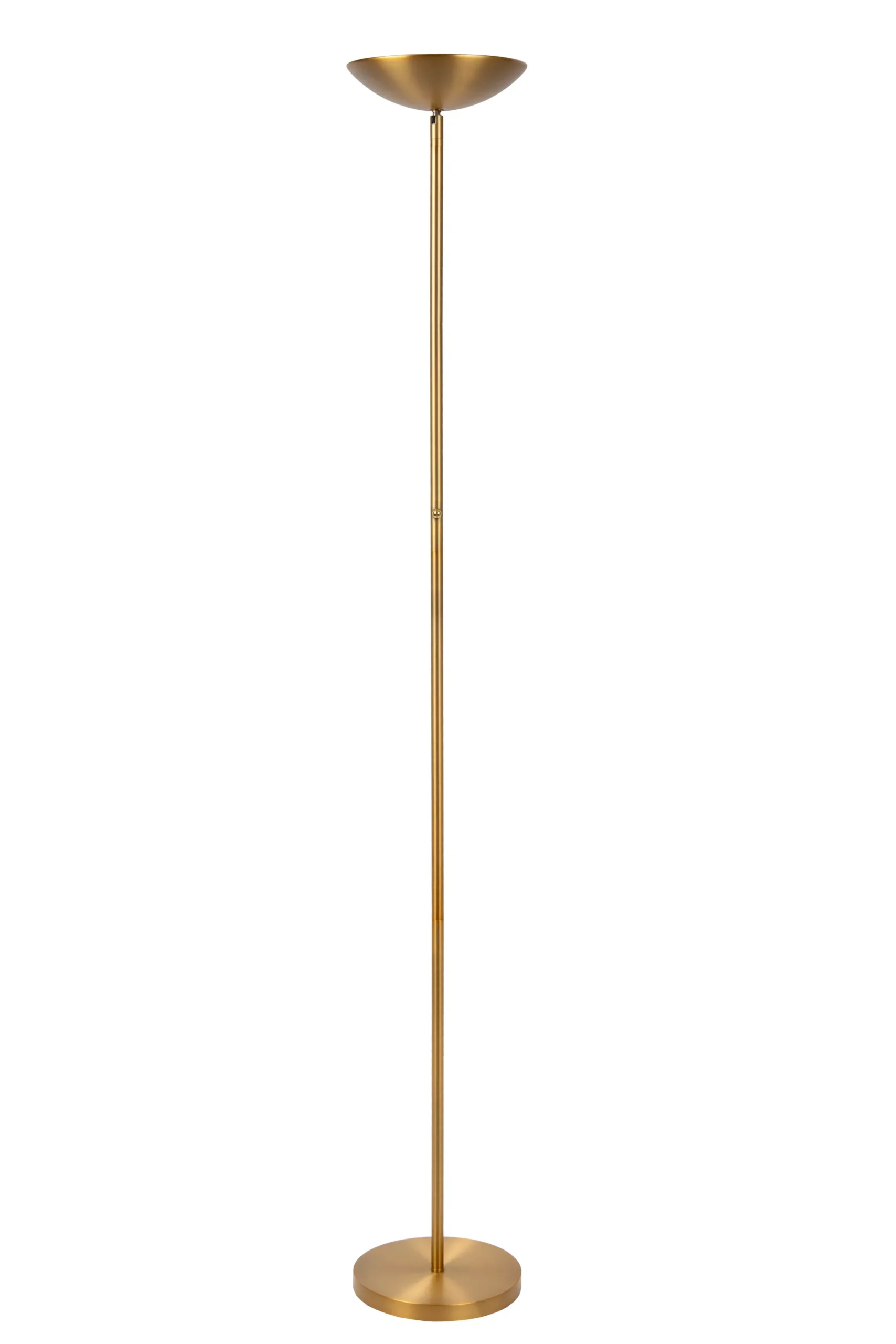 ZENITH - Vloerlamp - Ø 25,4 cm - LED Dimb. - 1x20W 3000K - Mat Goud / Messing*Lucide Cheap