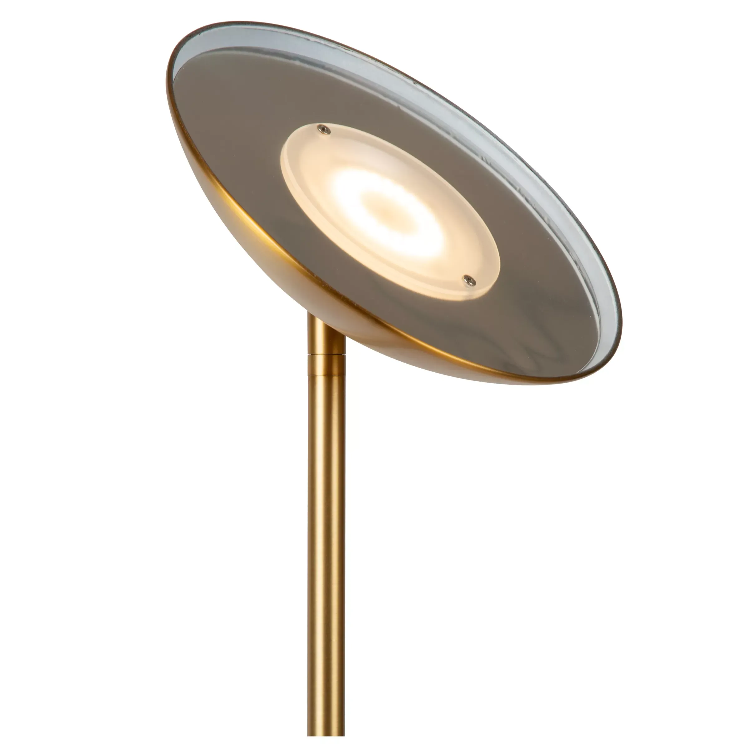 ZENITH - Vloerlamp - Ø 25,4 cm - LED Dimb. - 1x20W 3000K - Mat Goud / Messing*Lucide Cheap