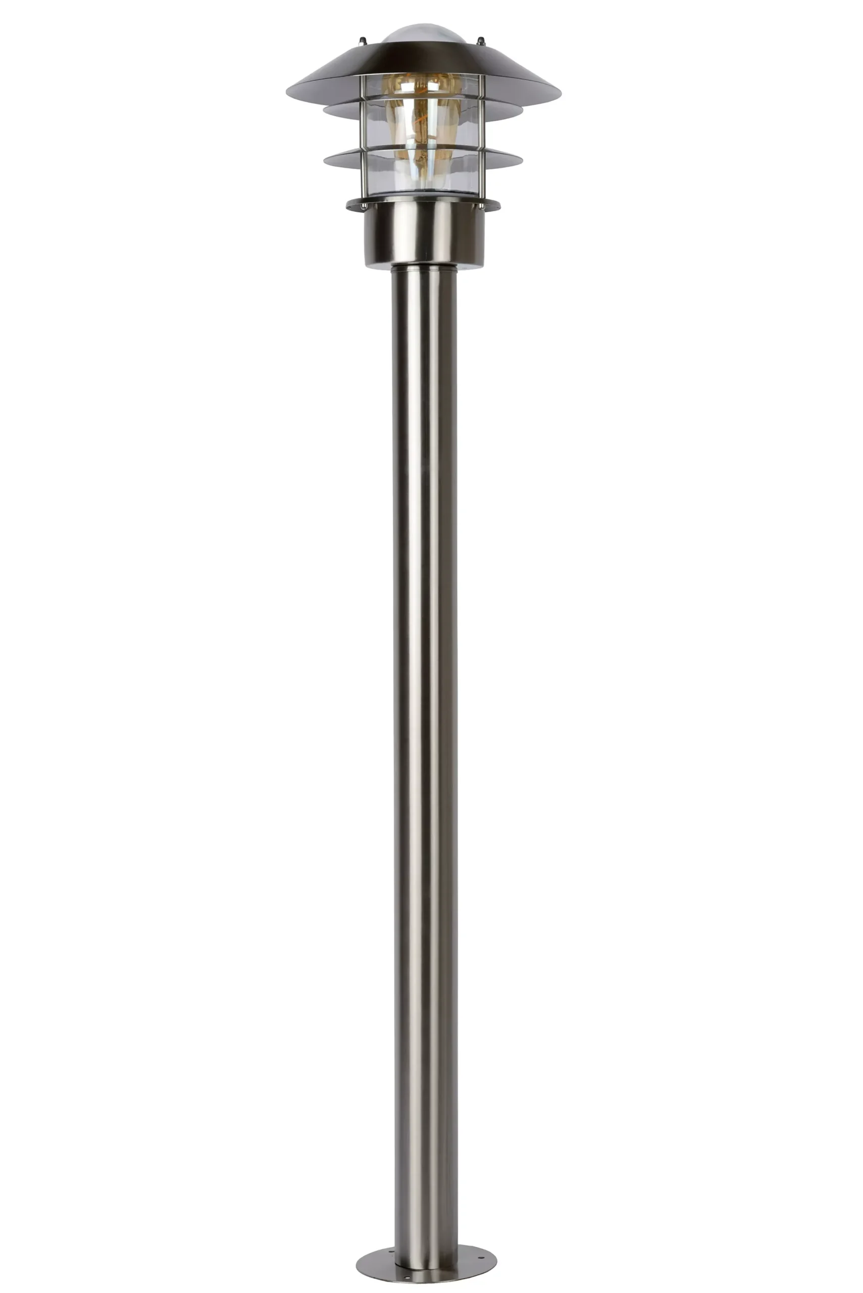 ZICO - Lantaarnpaal - Ø 21,8 cm - 1xE27 - IP44 - Mat chroom*Lucide Fashion