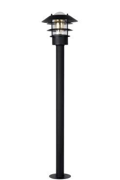 ZICO - Lantaarnpaal - Ø 21,8 cm - 1xE27 - IP44 - Zwart*Lucide Shop