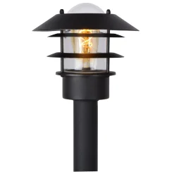 ZICO - Lantaarnpaal - Ø 21,8 cm - 1xE27 - IP44 - Zwart*Lucide Shop