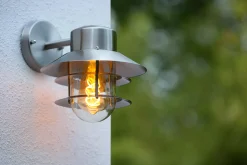 ZICO - Wandlamp Binnen/Buiten - Ø 21,8 cm - 1xE27 - IP44 - Mat chroom*Lucide Sale