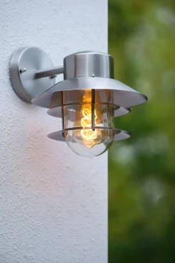 ZICO - Wandlamp Binnen/Buiten - Ø 21,8 cm - 1xE27 - IP44 - Mat chroom*Lucide Sale