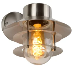 ZICO - Wandlamp Binnen/Buiten - Ø 21,8 cm - 1xE27 - IP44 - Mat chroom*Lucide Sale