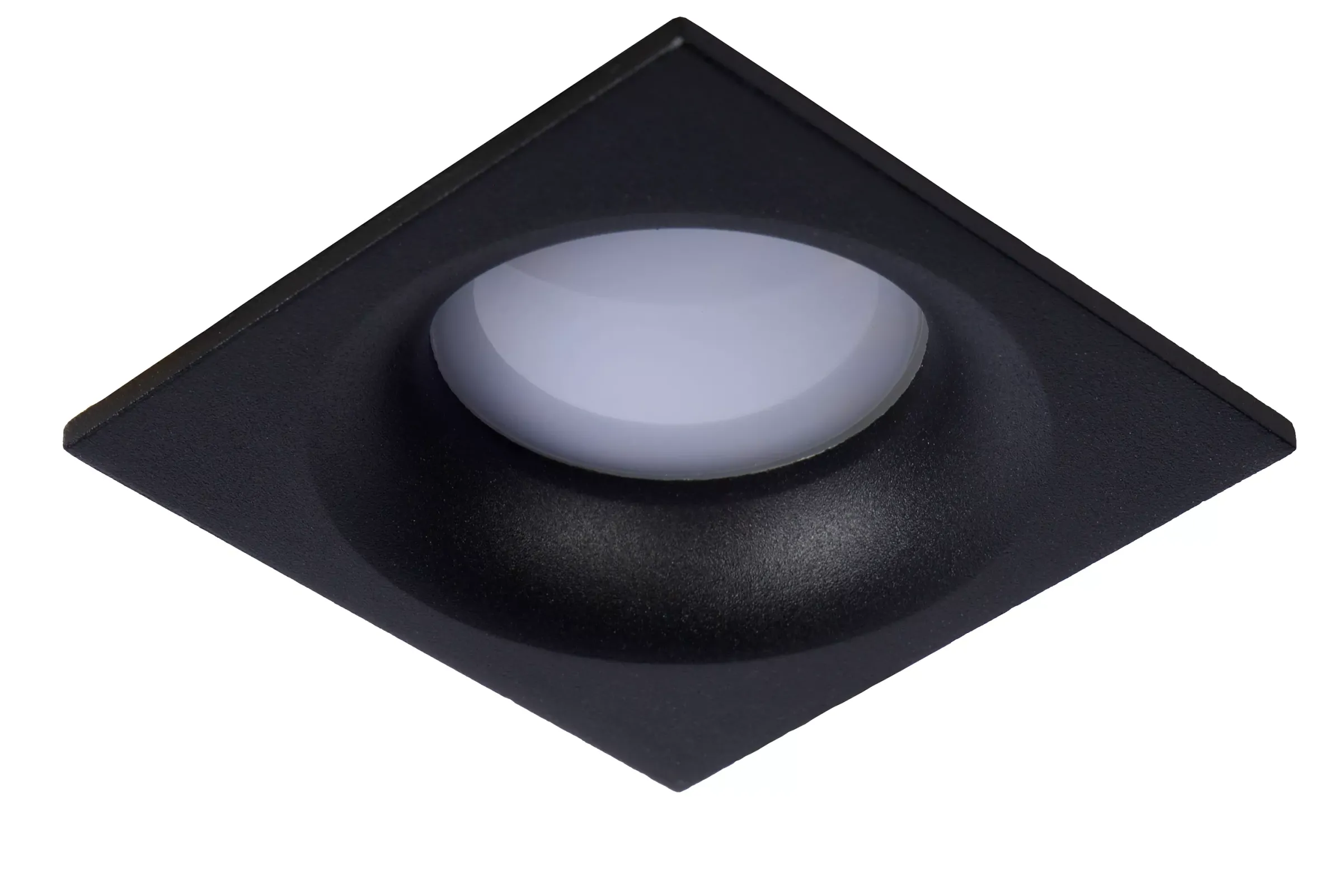 ZIVA - Inbouwspot Badkamer - 1xGU10 - IP44 - Zwart*Lucide Store