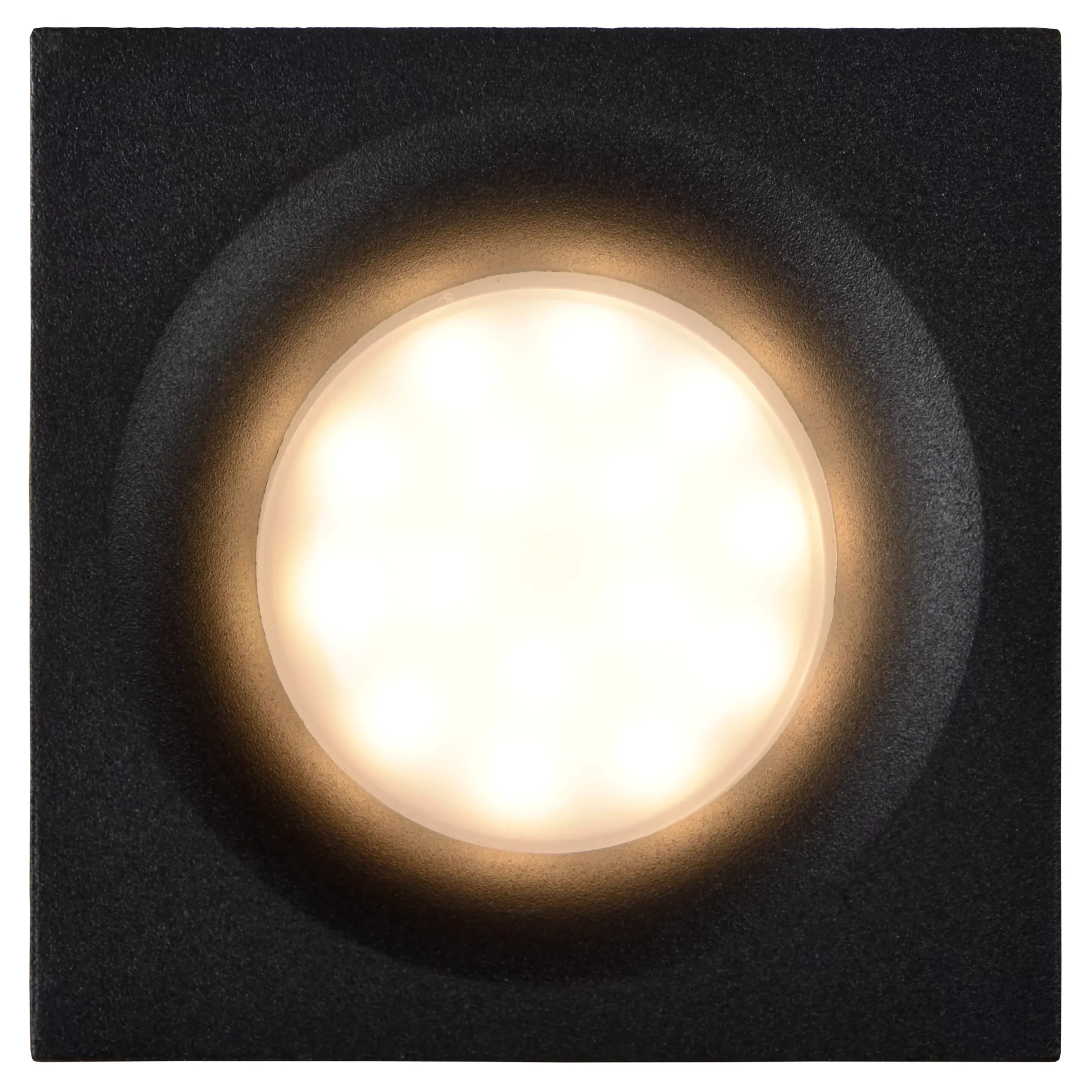 ZIVA - Inbouwspot Badkamer - 1xGU10 - IP44 - Zwart*Lucide Store