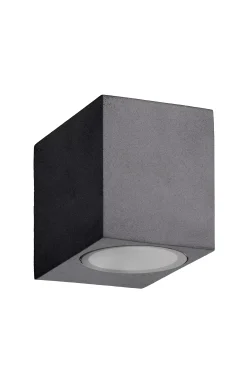 ZORA-LED - Wandspot / Wandlamp Binnen/Buiten - LED Dimb. - GU10 - 1x5W 3000K - IP44 - Zwart*Lucide Shop