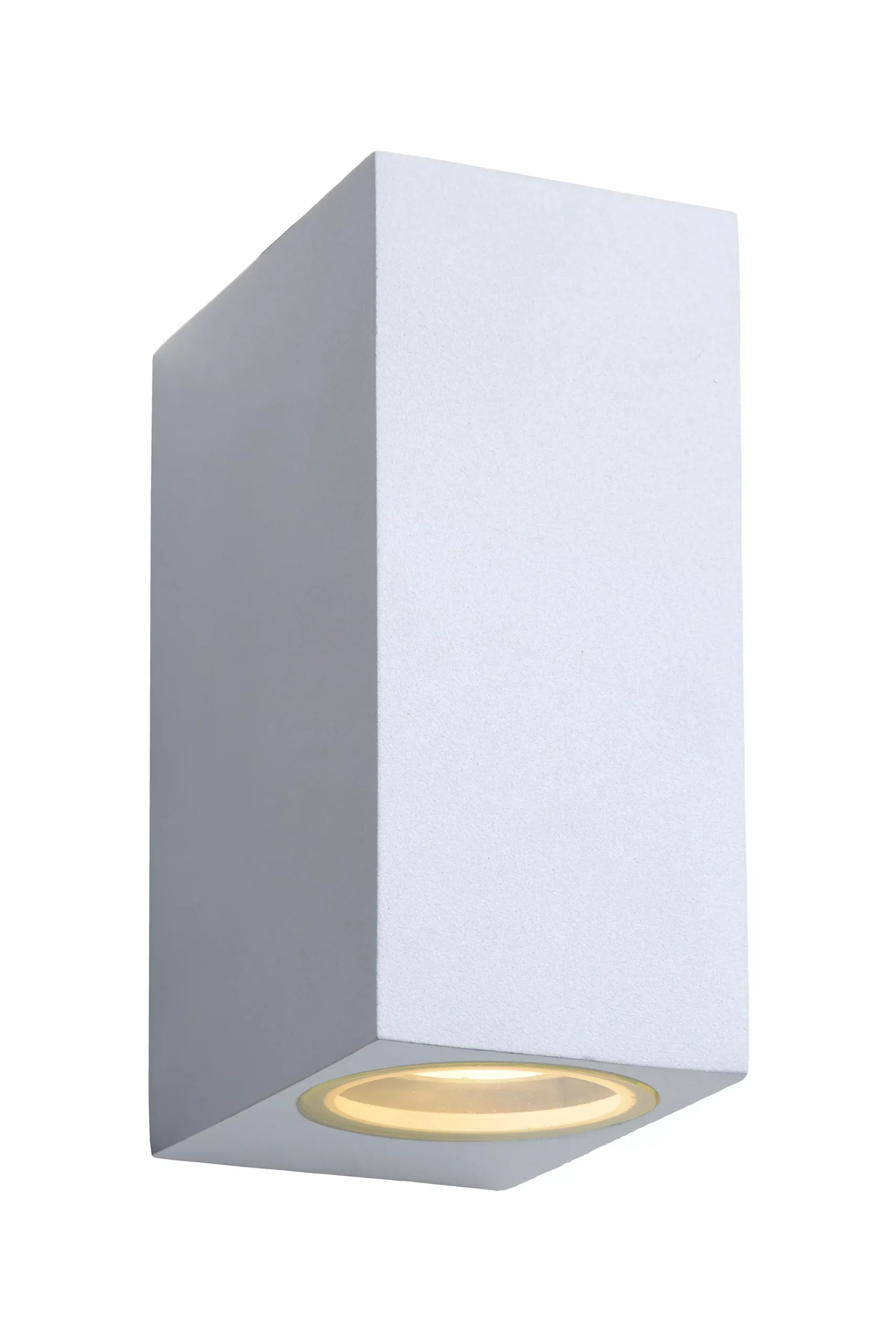 ZORA-LED - Wandspot / Wandlamp Binnen/Buiten - LED Dimb. - GU10 - 2x5W 3000K - IP44 - Wit*Lucide Best