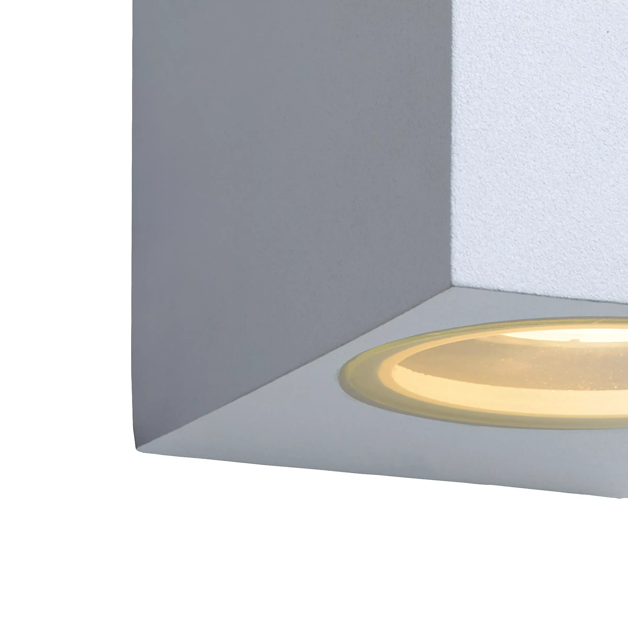 ZORA-LED - Wandspot / Wandlamp Binnen/Buiten - LED Dimb. - GU10 - 2x5W 3000K - IP44 - Wit*Lucide Best