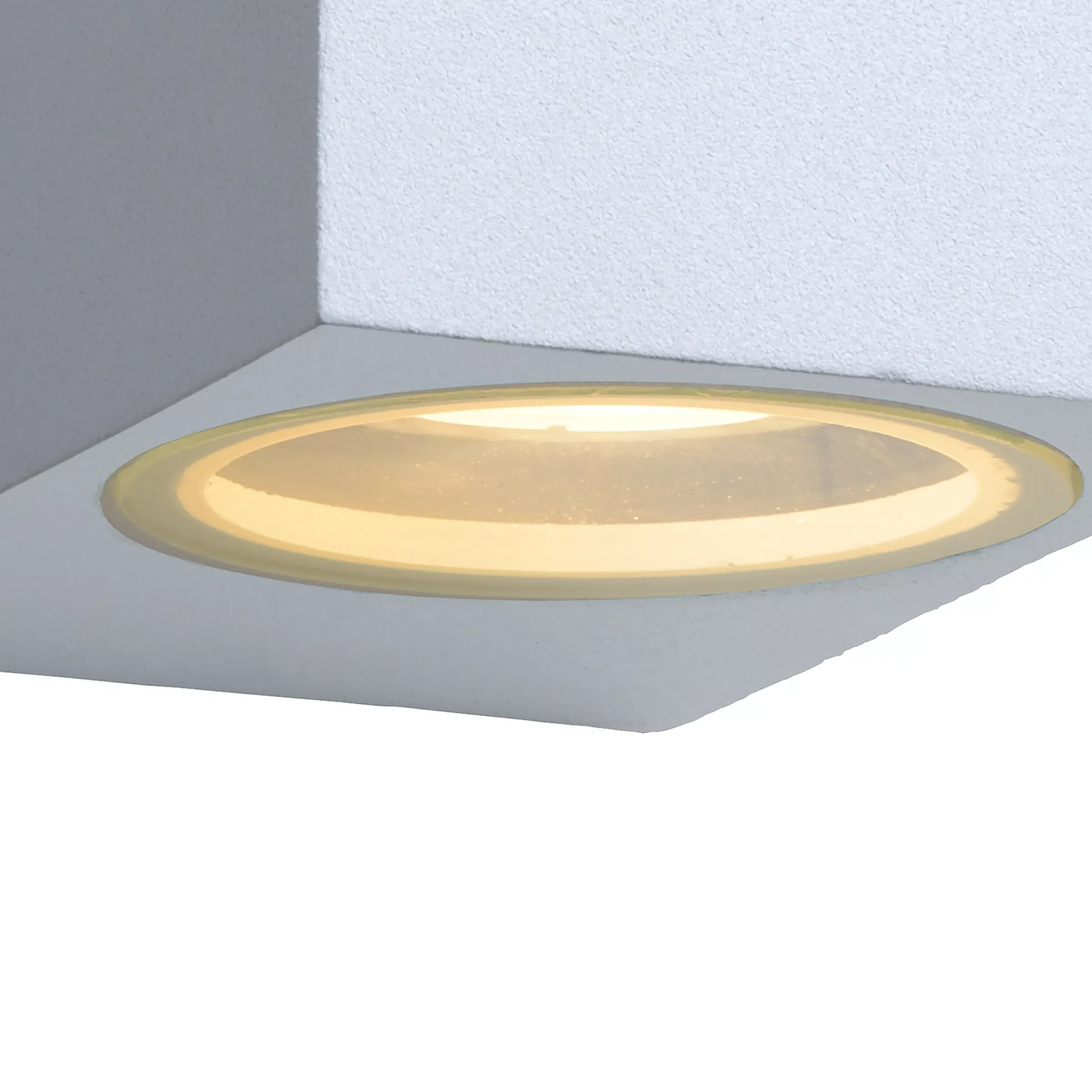 ZORA-LED - Wandspot / Wandlamp Binnen/Buiten - LED Dimb. - GU10 - 2x5W 3000K - IP44 - Wit*Lucide Best