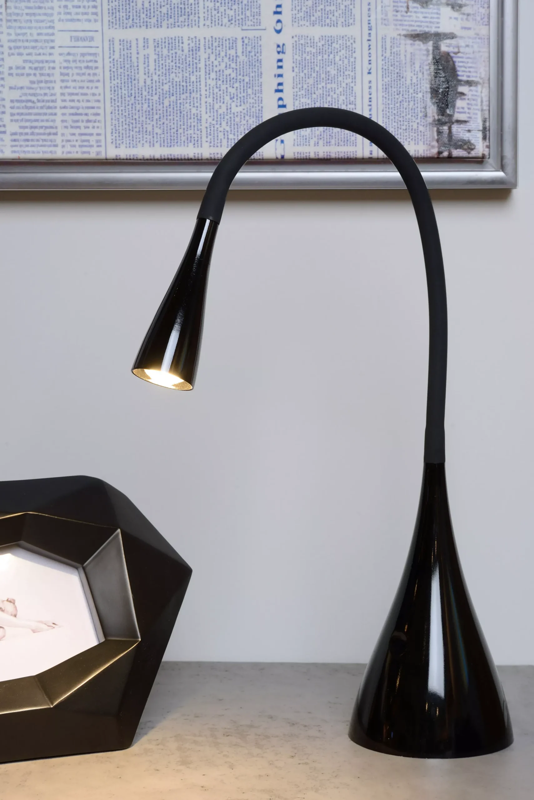 ZOZY - Bureaulamp - LED Dimb. - 1x4W 3000K - Zwart*Lucide Discount